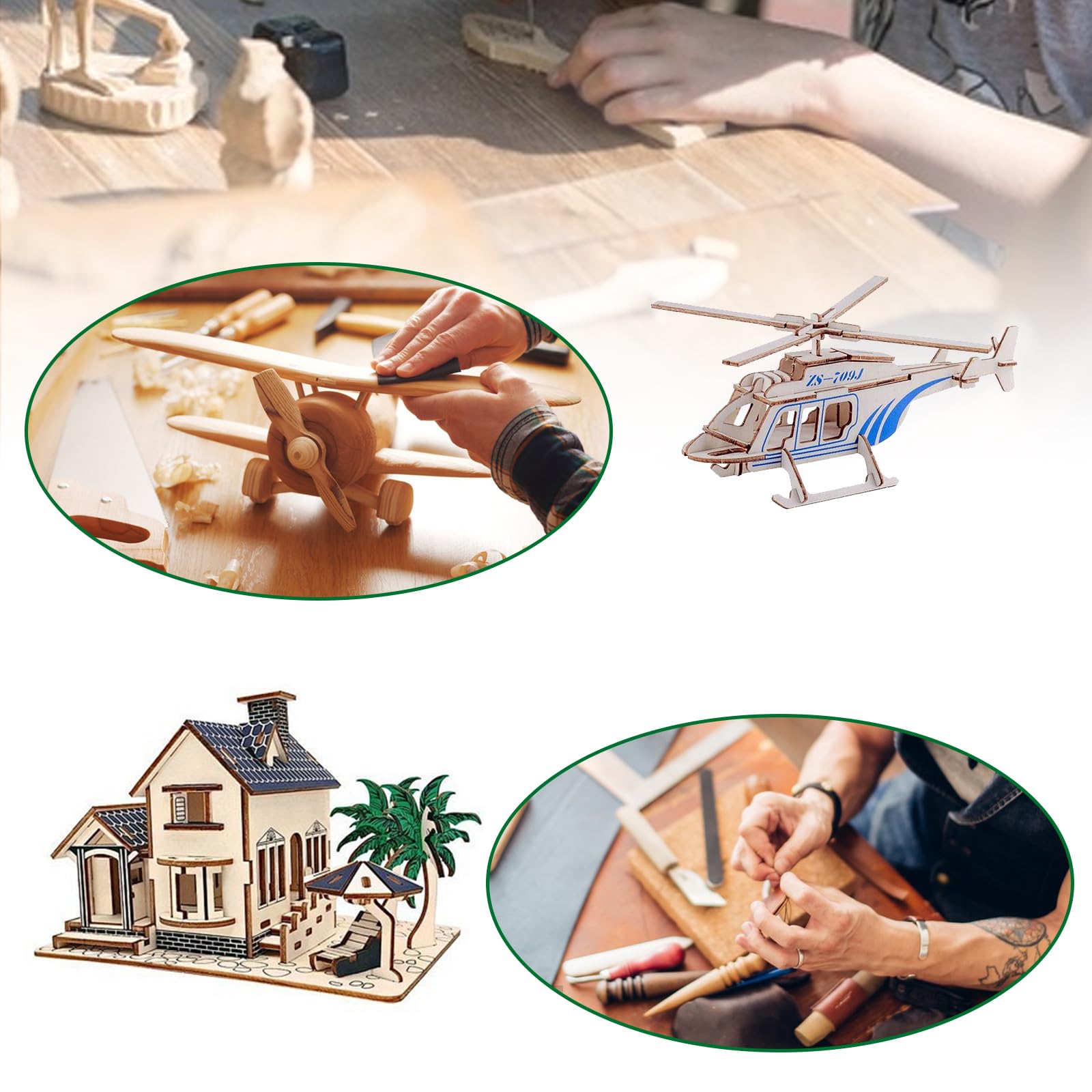 15 Stück Sperrholzplatten 3mm - 200x200mm Lindenholz Für DIY & Bastelprojekte