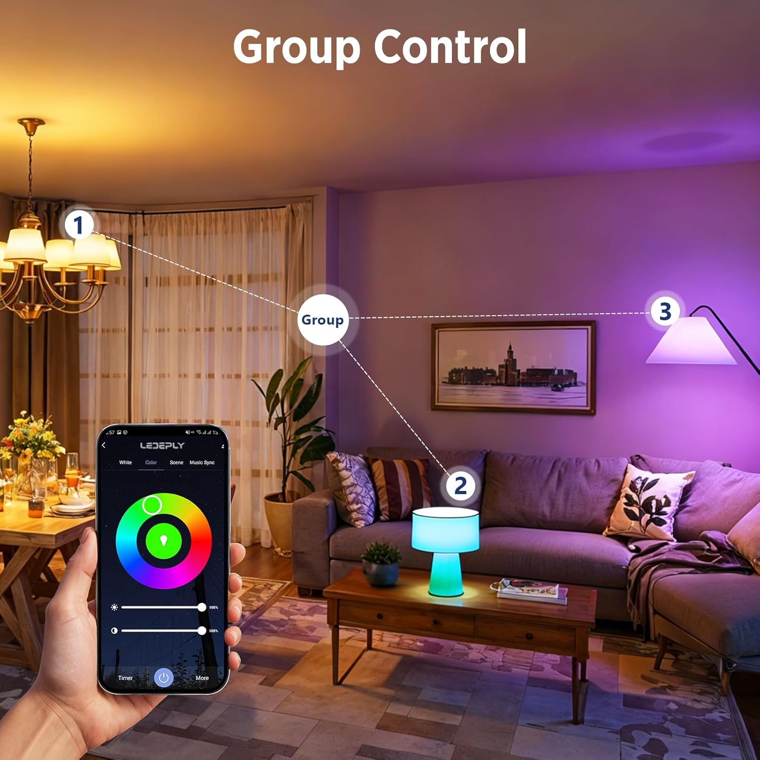 WiFi G9 Smart Bulb, RGBCW, Compatible with Alexa Google Home, Dimmable, Tunable White(2700k-6500k), 2.4GHZ WiFi Only, 3Pack