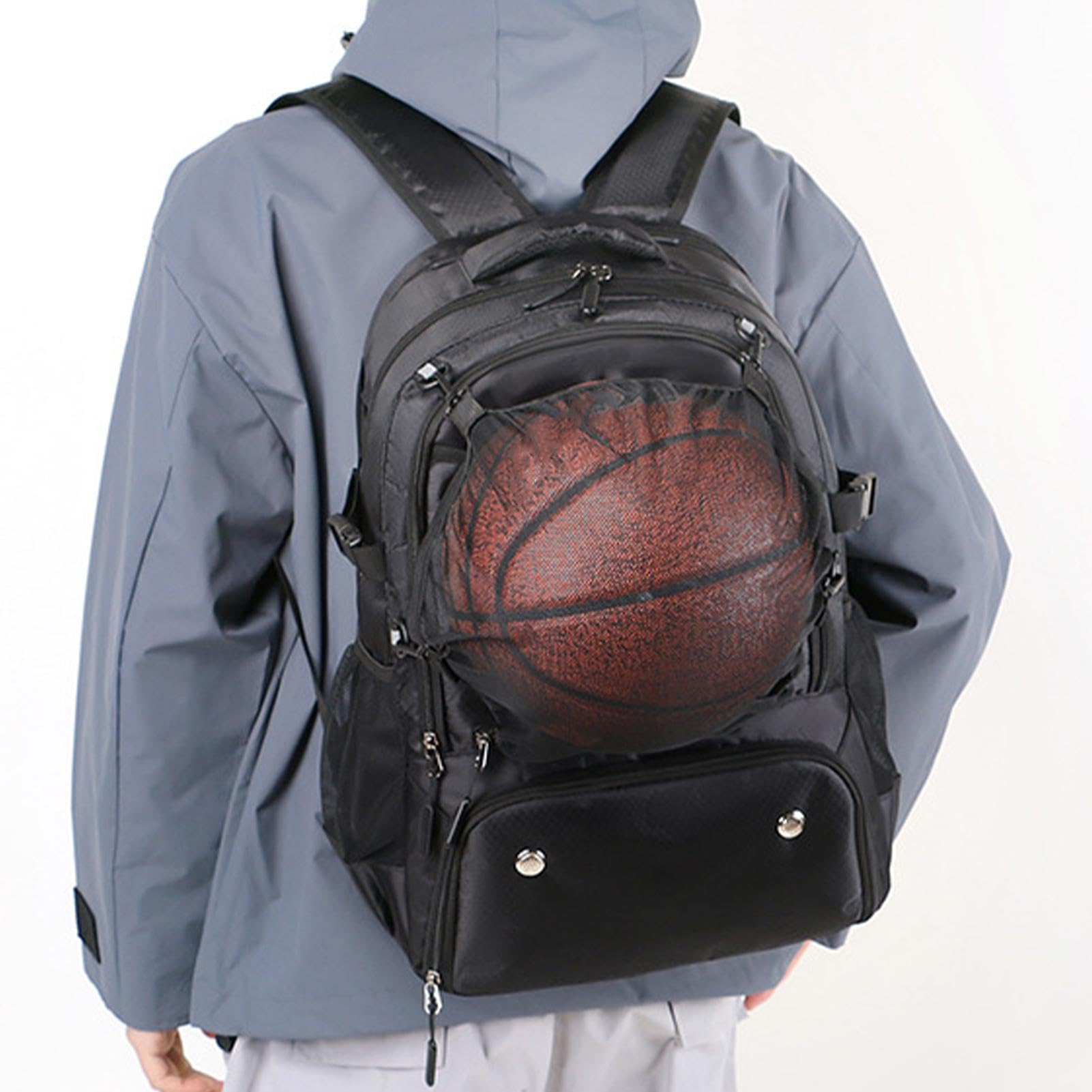 Zaino da palestra con scomparto per scarpe | Zaino da calcio | Zaino da calcio con carrello per scarpe per casa, sport all'aria aperta, escursionismo
