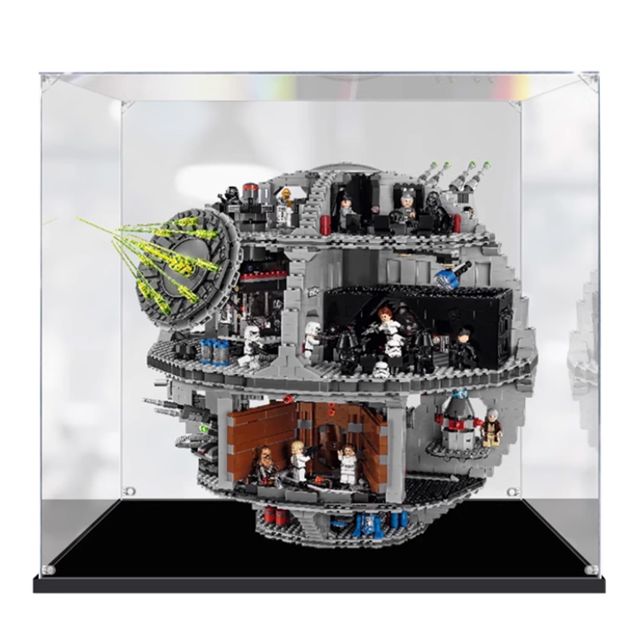 Acrylic Display & Case for Lego 75159 Death Star Building Set, Clear Dust-Proof Case (Thick 2mm)