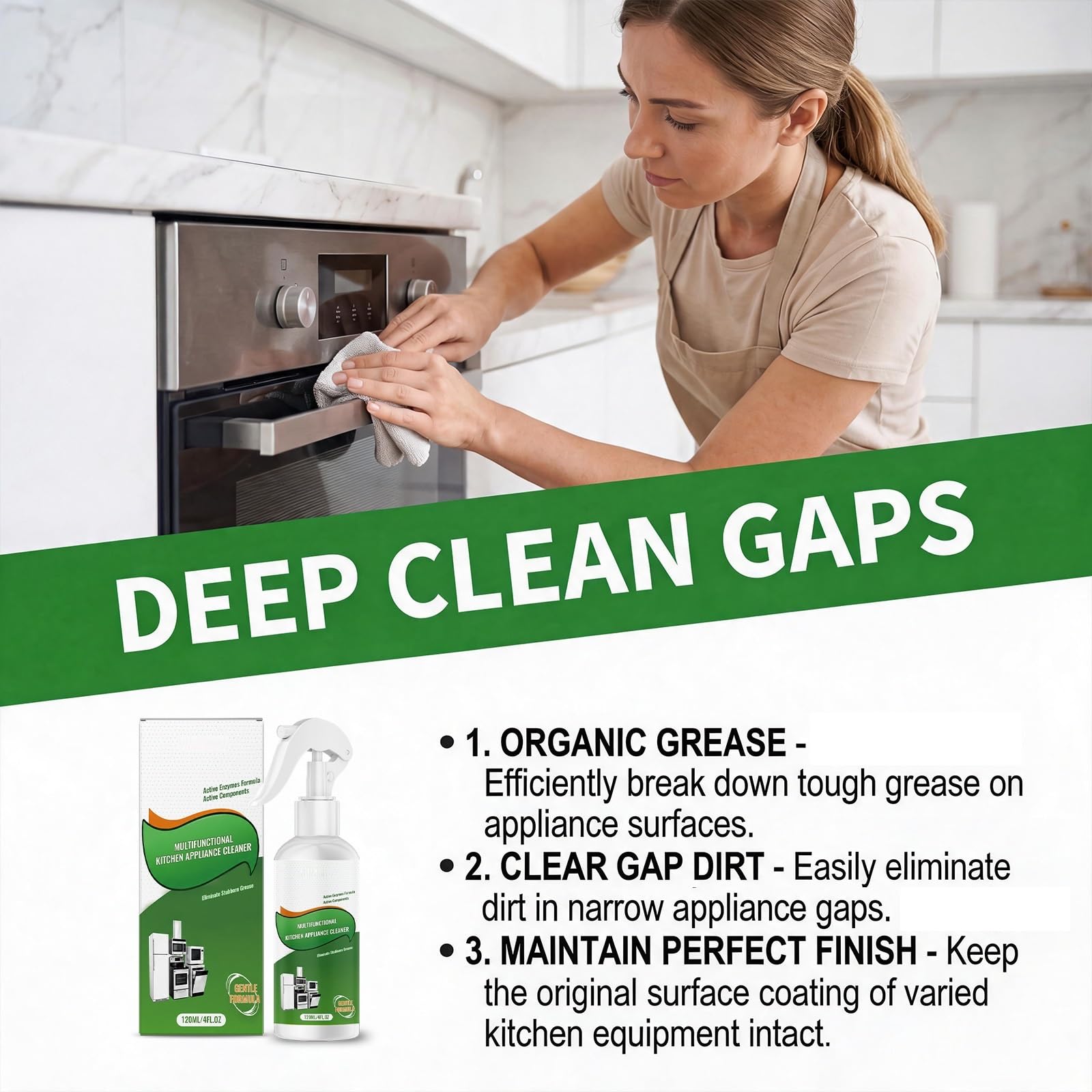 Multifunktionales Küchengeräte-Reinigungsspray, Fettlöser für die Küche, Ofenreiniger für den Backofen, Mehrzweck-Schaumreiniger, Mehrzweck-Küchenreiniger für Kochfelder. (5PCS)