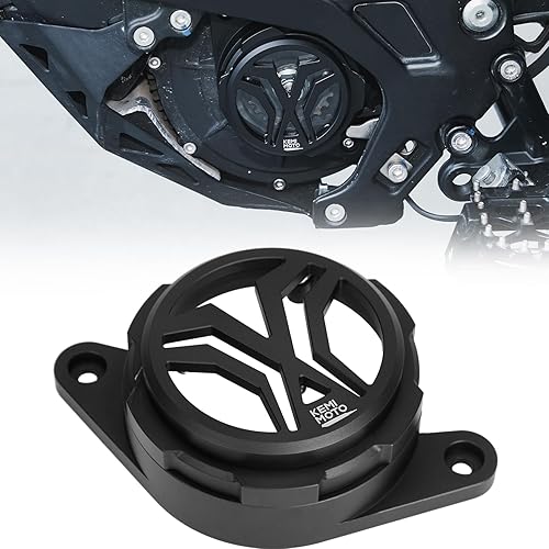 KEMIMOTO Engine Cover CNC Aluminum Compatible with Surron Light Bee X/S/L1E Segway Engine Case, Electric Dirt Bike Sur Ron Accessories, Black