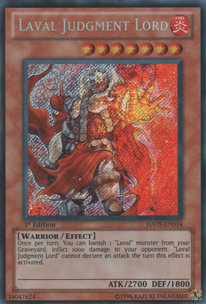 Amazon.com: YU-GI-OH! - Laval Judgment Lord (HA05-EN014) - Hidden Arsenal  5-1st Edition