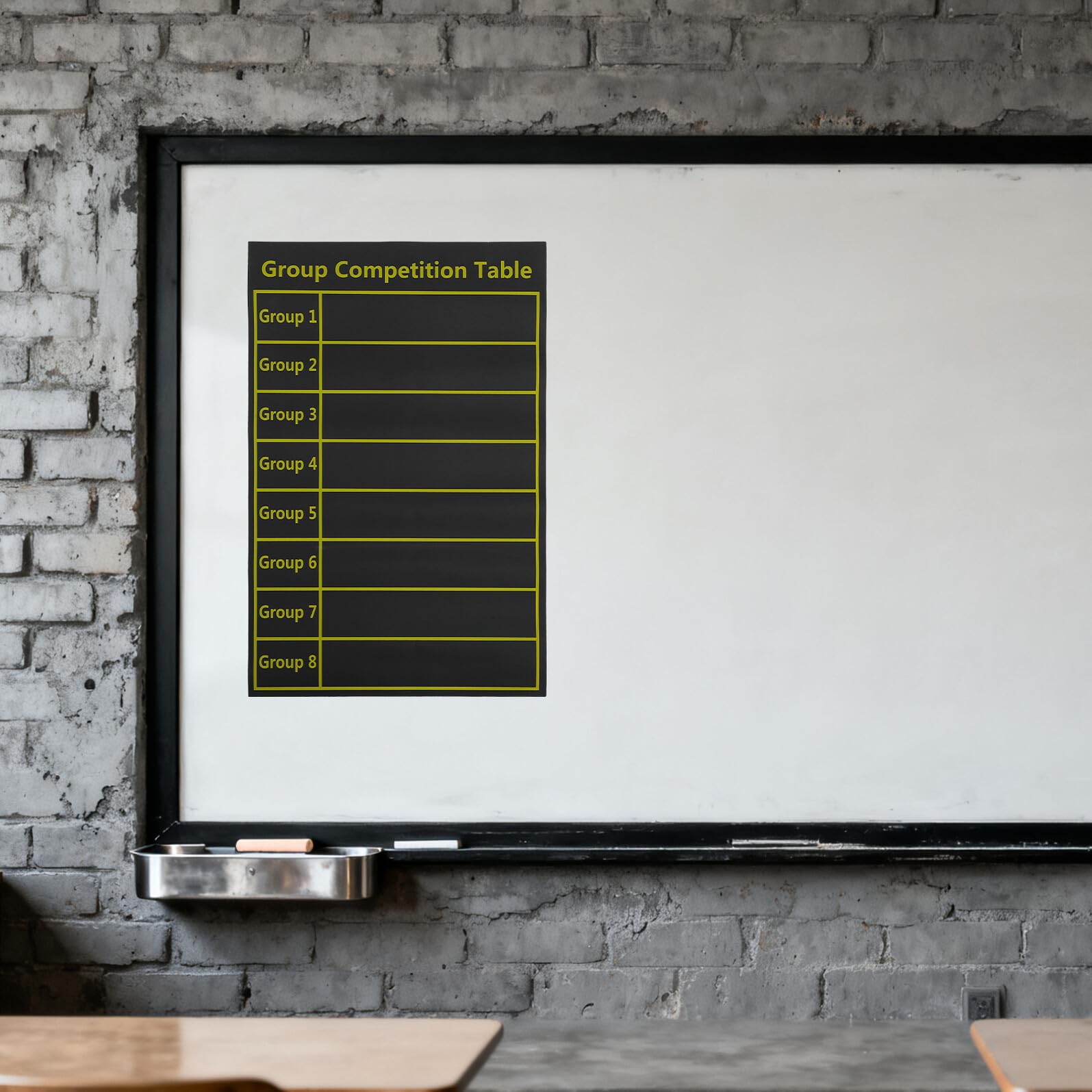 FUNNETOYU Tabla Integral Magnética para Gestión de Aula para Profesores y Organización Escolar