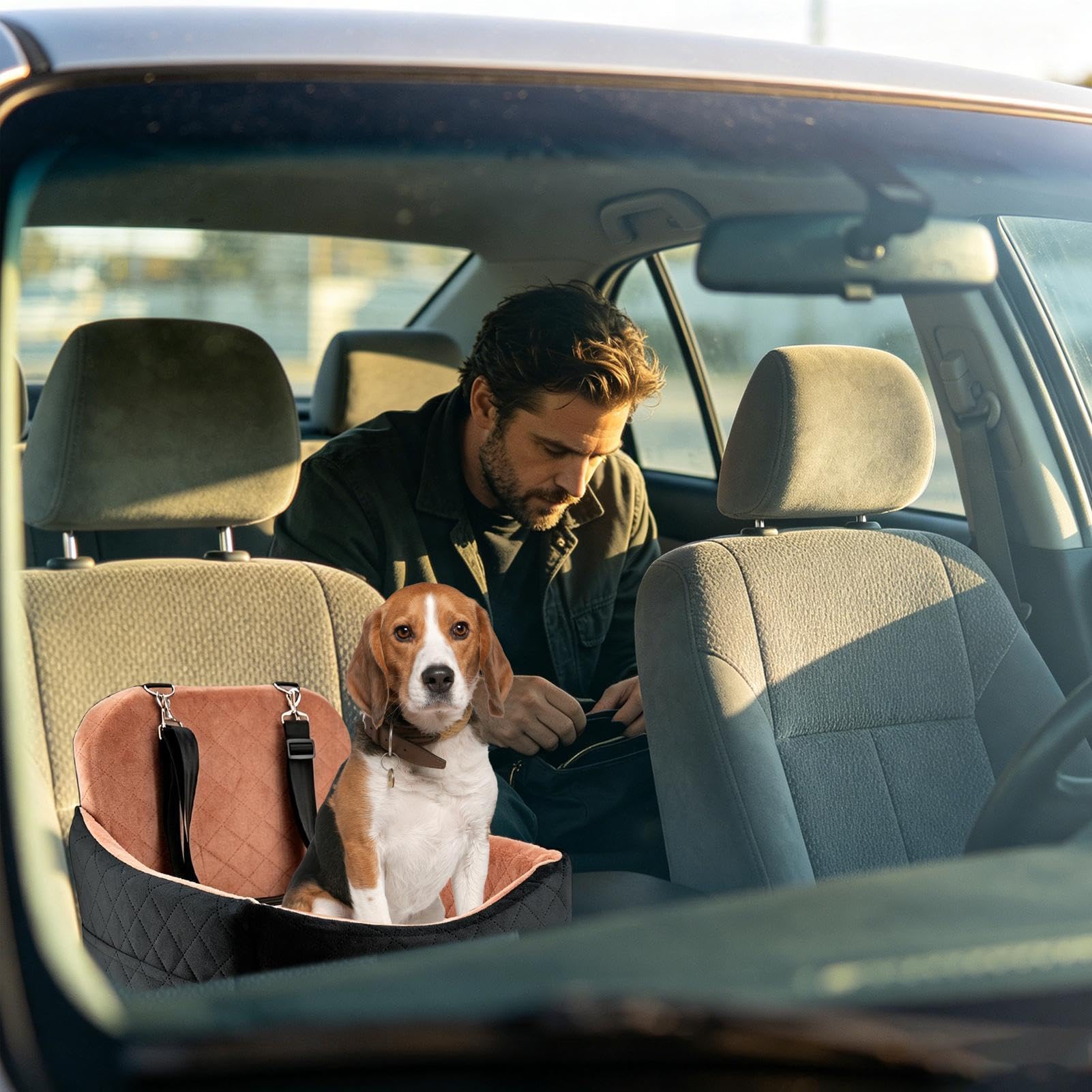 Hunde-Autositz, Reiseträger Aus Memory-, Autositz, Wasserdic | Laderaum, Straße, Tägliche Schwere Fahrt, Lange Fahrt Zur Arbeit, Reise-Urlaubs-Tierarzt, Besuchspark-Versorgung, Unterstütze