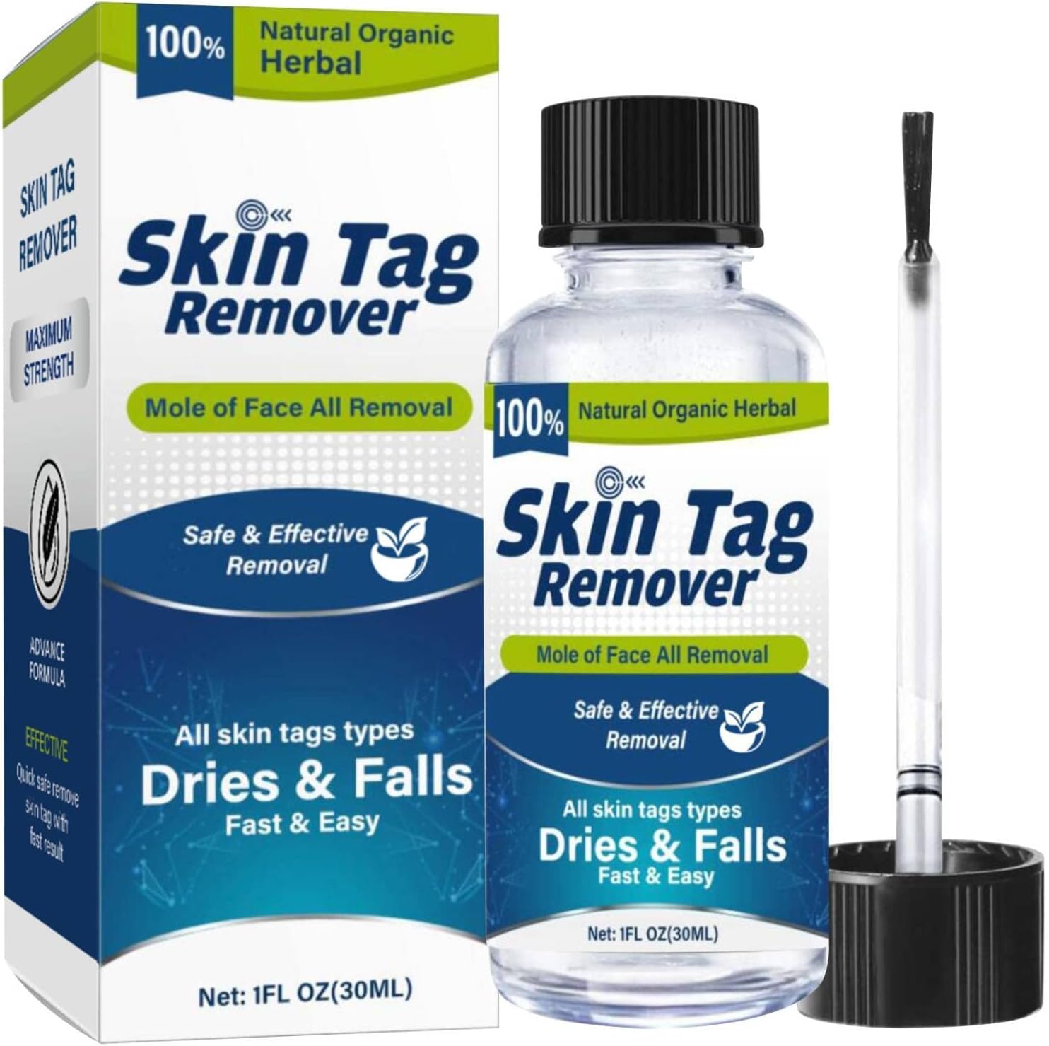 SkinTagRemovalSkinTagRemover, Wart & Mole Remover Lotion, Fast