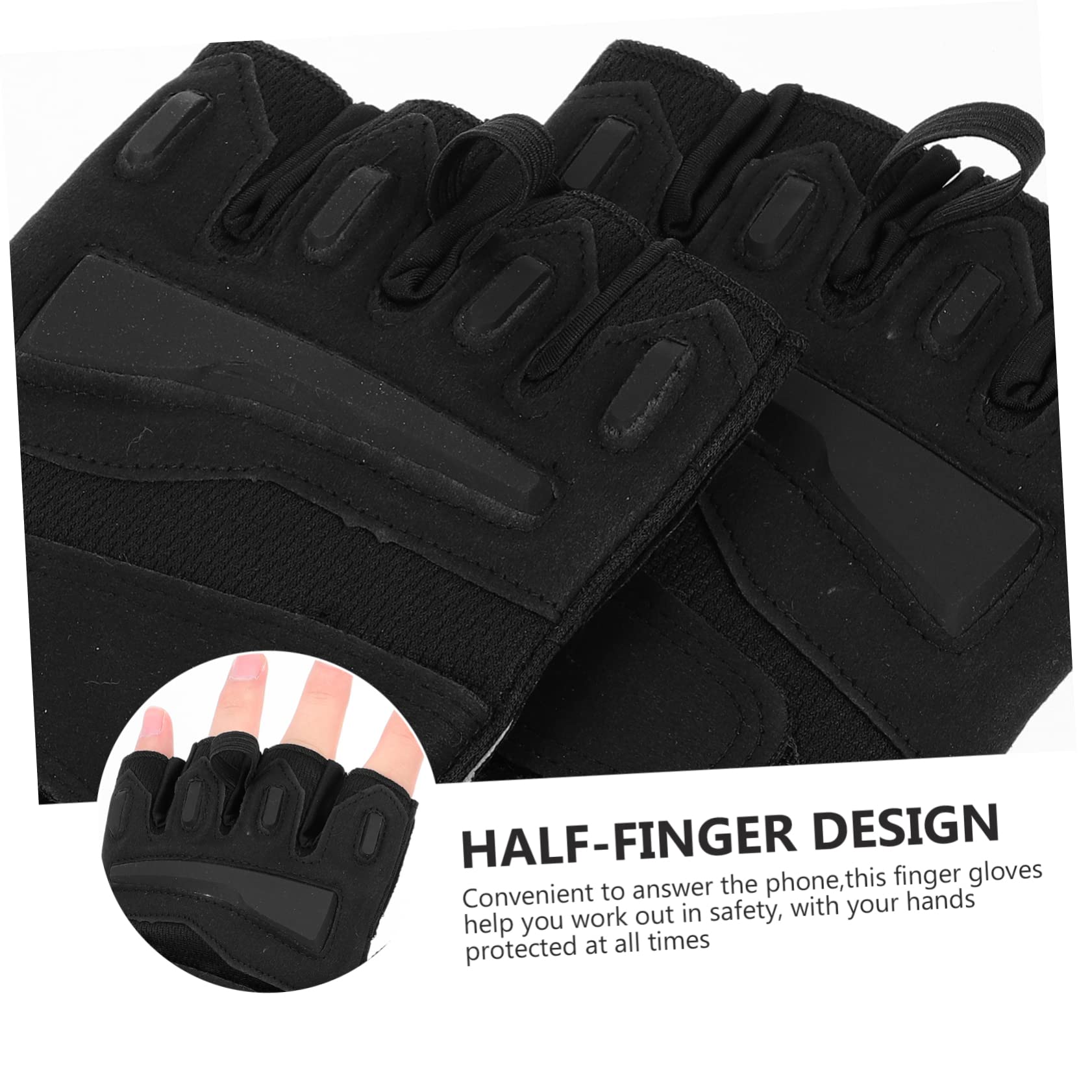 1 Par Guantes de Ciclismo Fitness guantillas Gimnasio Gym Gloves Antideslizantes Importante Accesorios Aptitud física Nylon