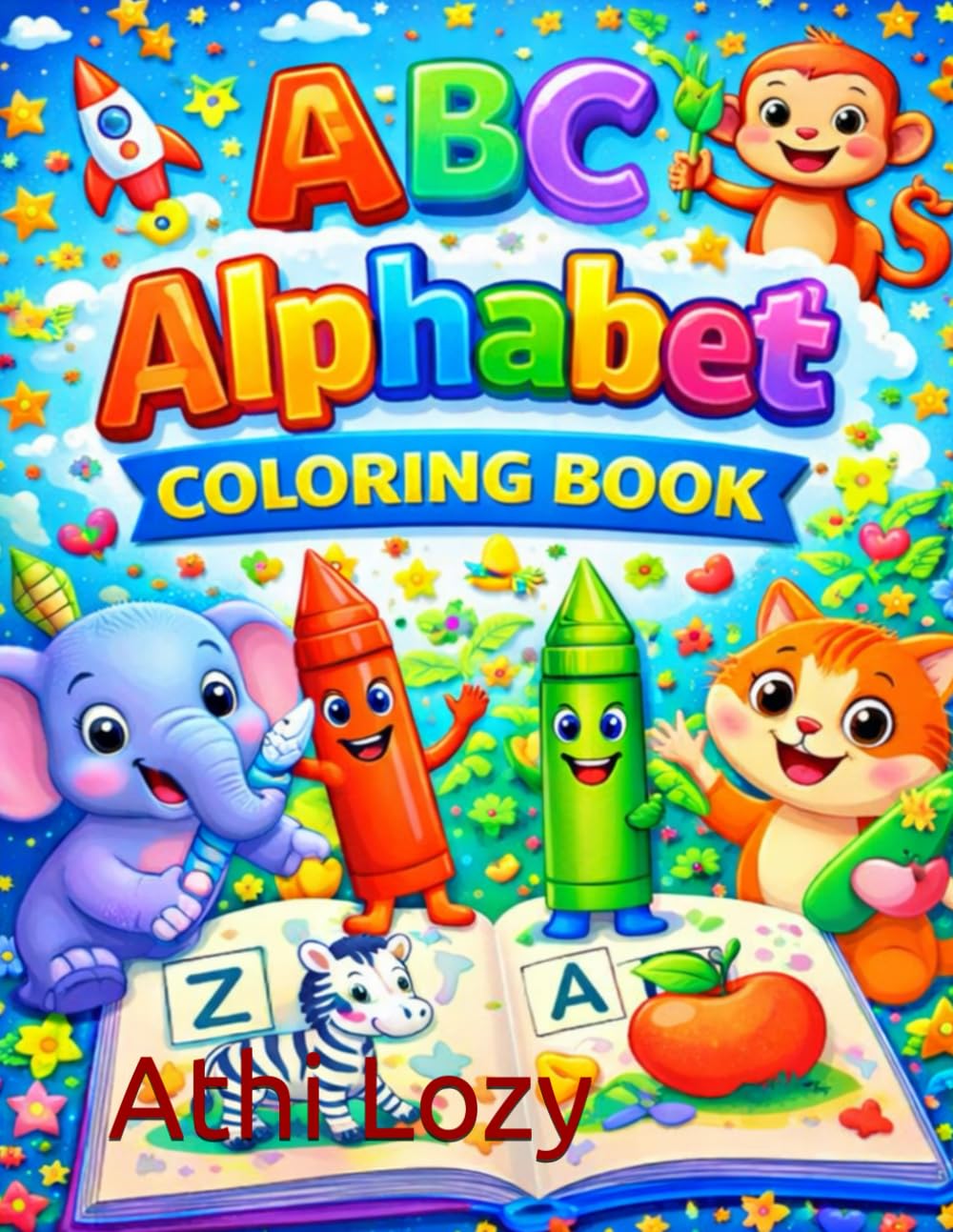 Alphabet A to Z Coloring Book for Kids: A Fun and Educational Alphabet Workbook for Preschool & Kindergarten Kids