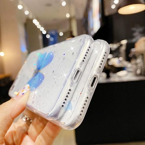 Miniatura 7 de Funda compatible con iPhone 66s para mujeres y niñas, funda de silicona con purpurina brillante, diseño de estrellas brillantes, funda de TPU suave