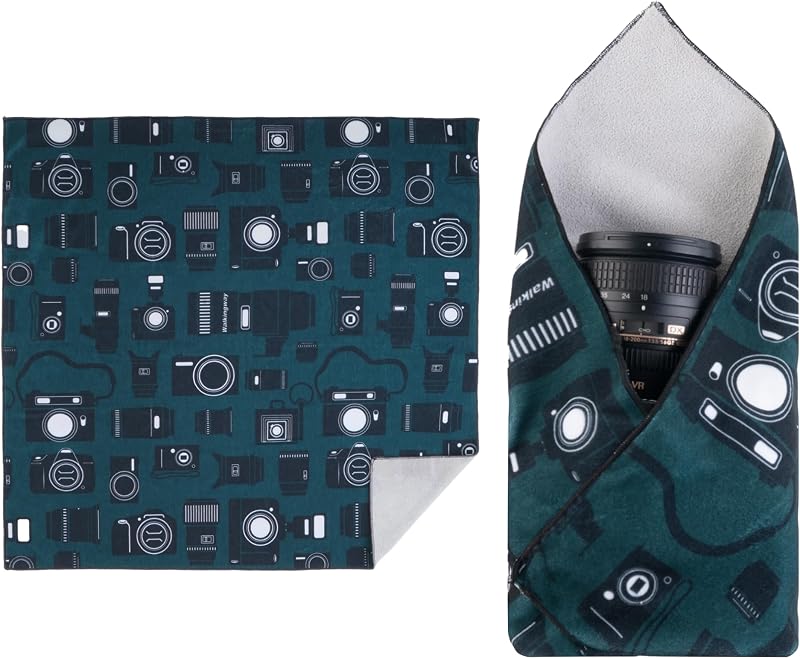 Necessaire de maquiagem Walking Way em poliéster com fechamento autoadesivo, 21,65 cm