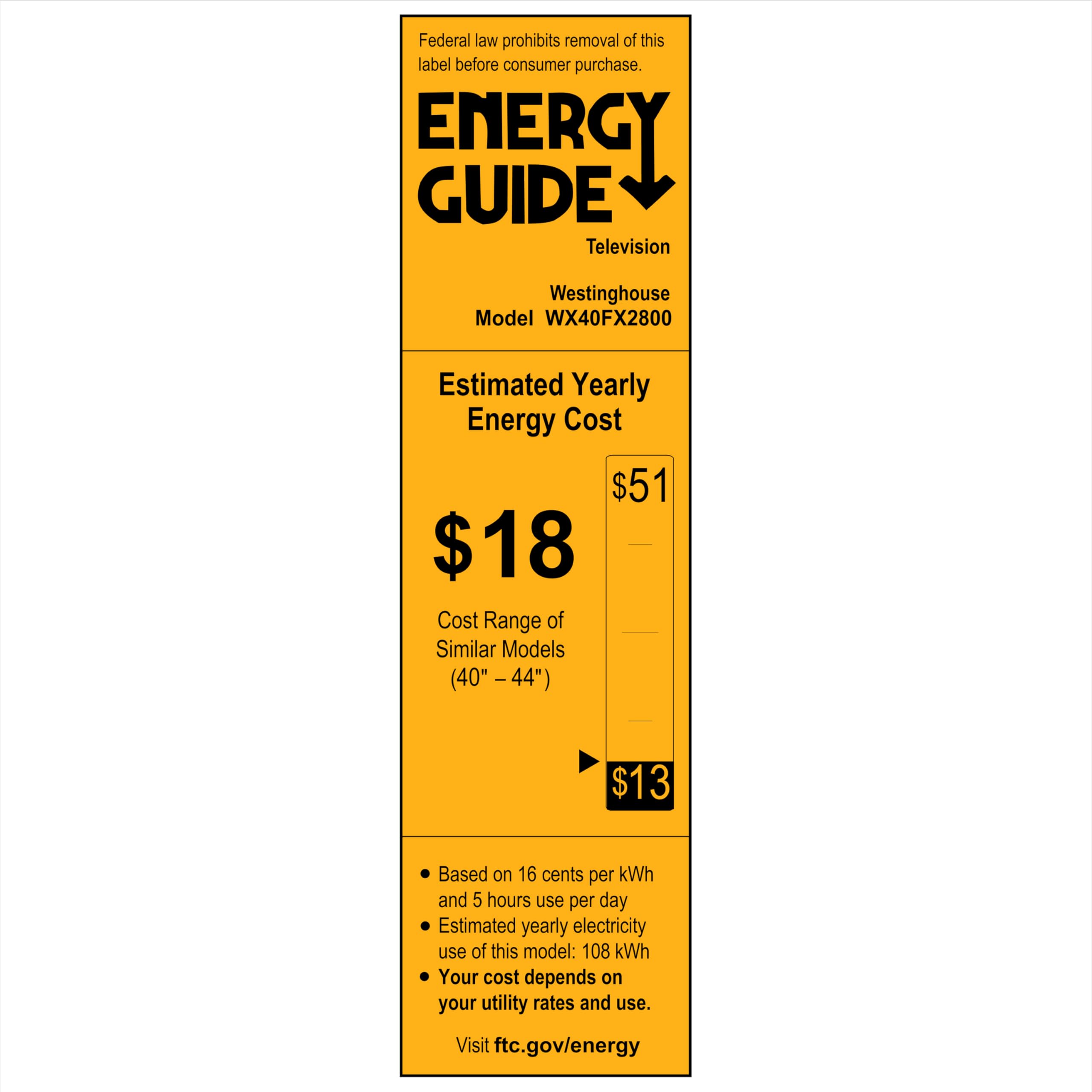 Westinghouse 40-inch Smart TV, FHD 1080P Xumo TV w/Voice Remote, Flat Screen LED Television w/Apple HomeKit, Wi-Fi & Mobile Connectivity