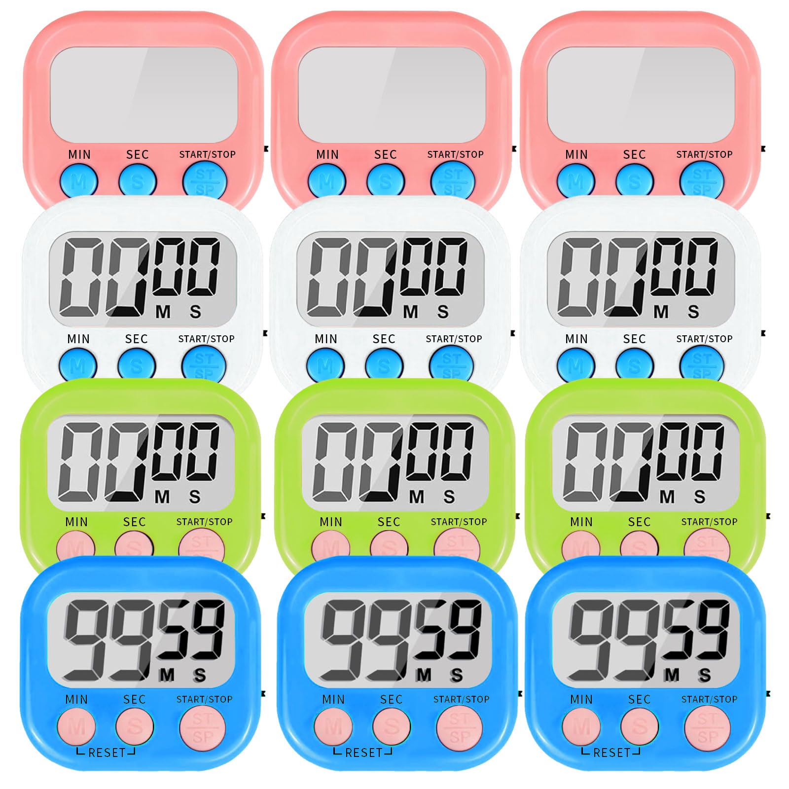 Minuteurs numériques pour salle de classe et cuisine avec écran LCD aimanté