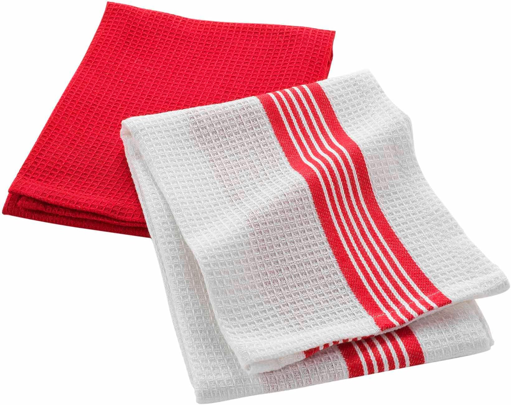 Torchons De Cuisine Grand Chef - Lot De 2 - Dimensions 50x70 Cm - Coton Nid D'abeille - Absorption Optimale - Lavable 40°C