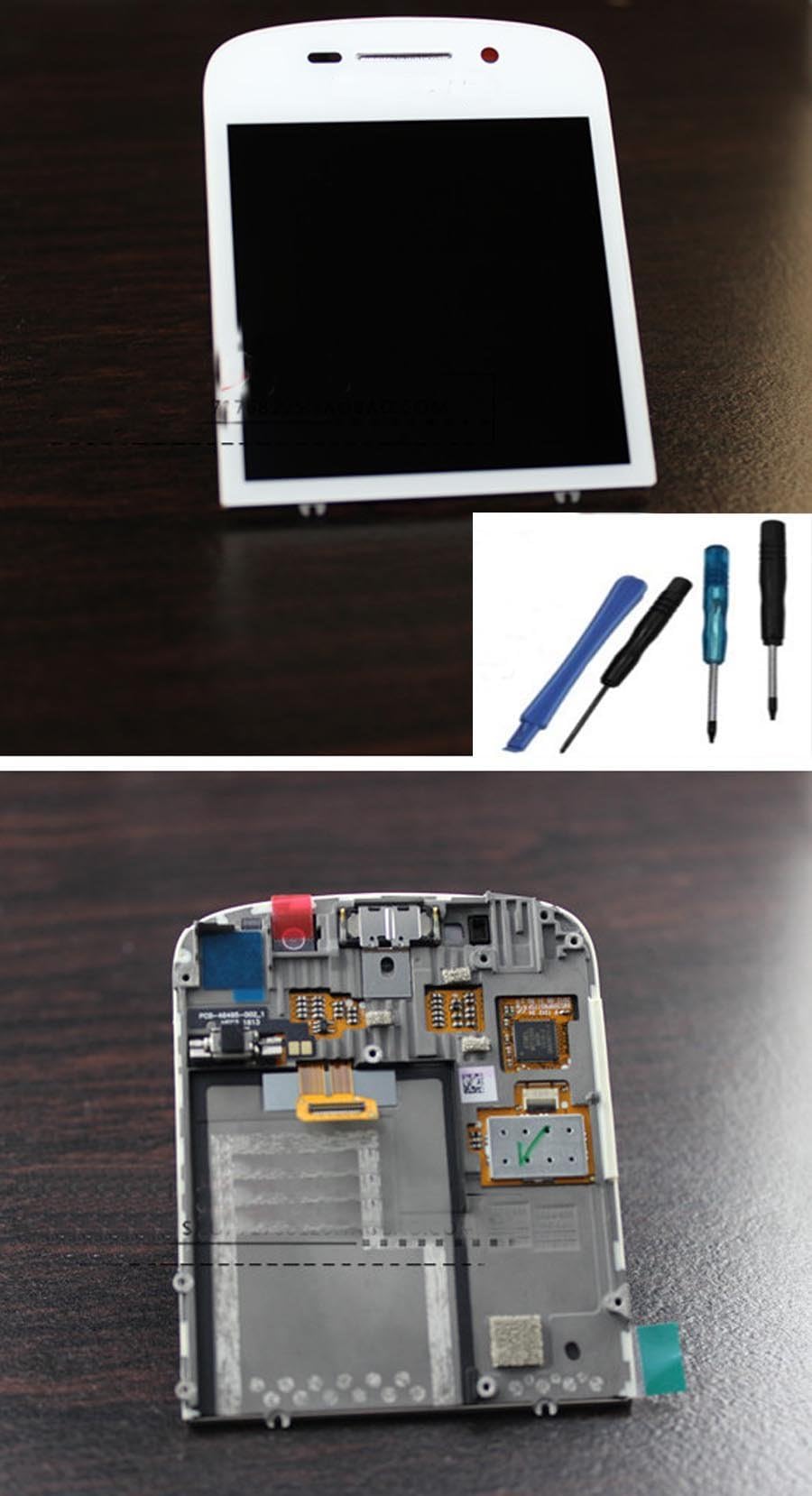 white Blackberry Q10 LCD Display + Touch Glass Digitizer Screen Assembly+Tools