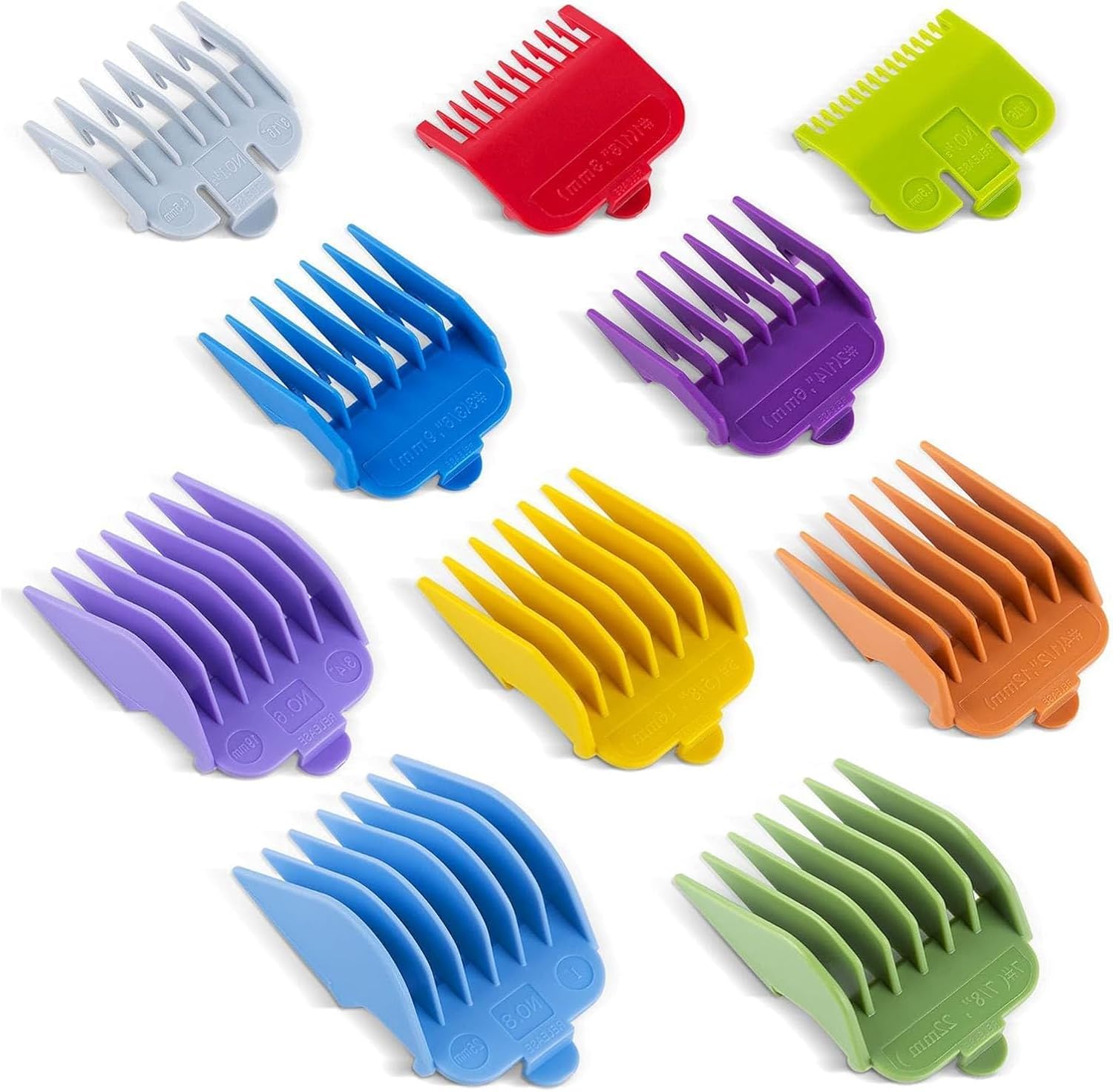 10 Pcs Wahl Clipper Guards, Hair Clipper Guards, Clipper Guards, Wahl