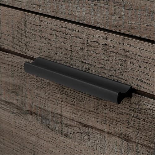 Miniatura 24 de South Shore Fynn - Mesita de noche con 2 cajones, 0, roble gris Fall Oak,Roble gris,Roble rústico,Roble de invierno.