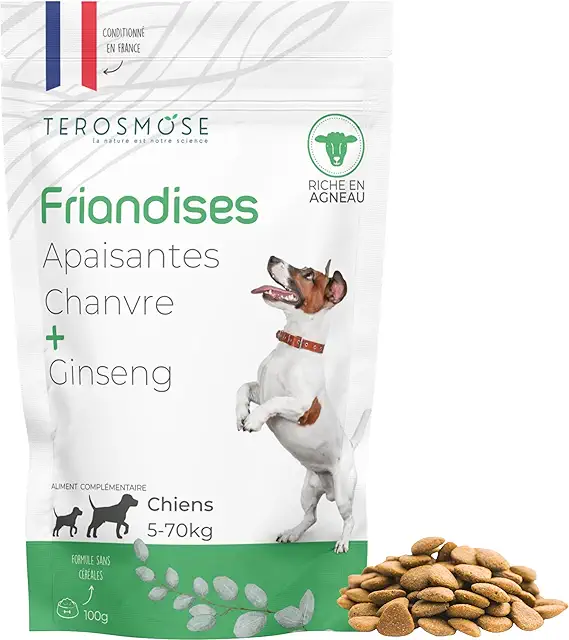 Croquettes CBD Chien Relaxation & Mobilité - Goût Agneau | Sans THC