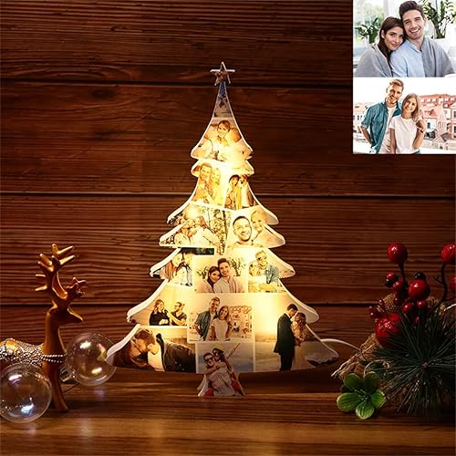 Miniatura 2 de Luces de fotos personalizadas para árbol de Navidad, 10 fotos, lámpara LED de mesa familiar de Navidad para boda, fiesta, decoración de vacaciones
