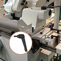 Vista 5 de uxcell 4 perillas ajustables M5 x 0.472 in, rosca macho, botón de trinquete, bloqueo rápido, perno giratorio para maquinaria de torno, color negro