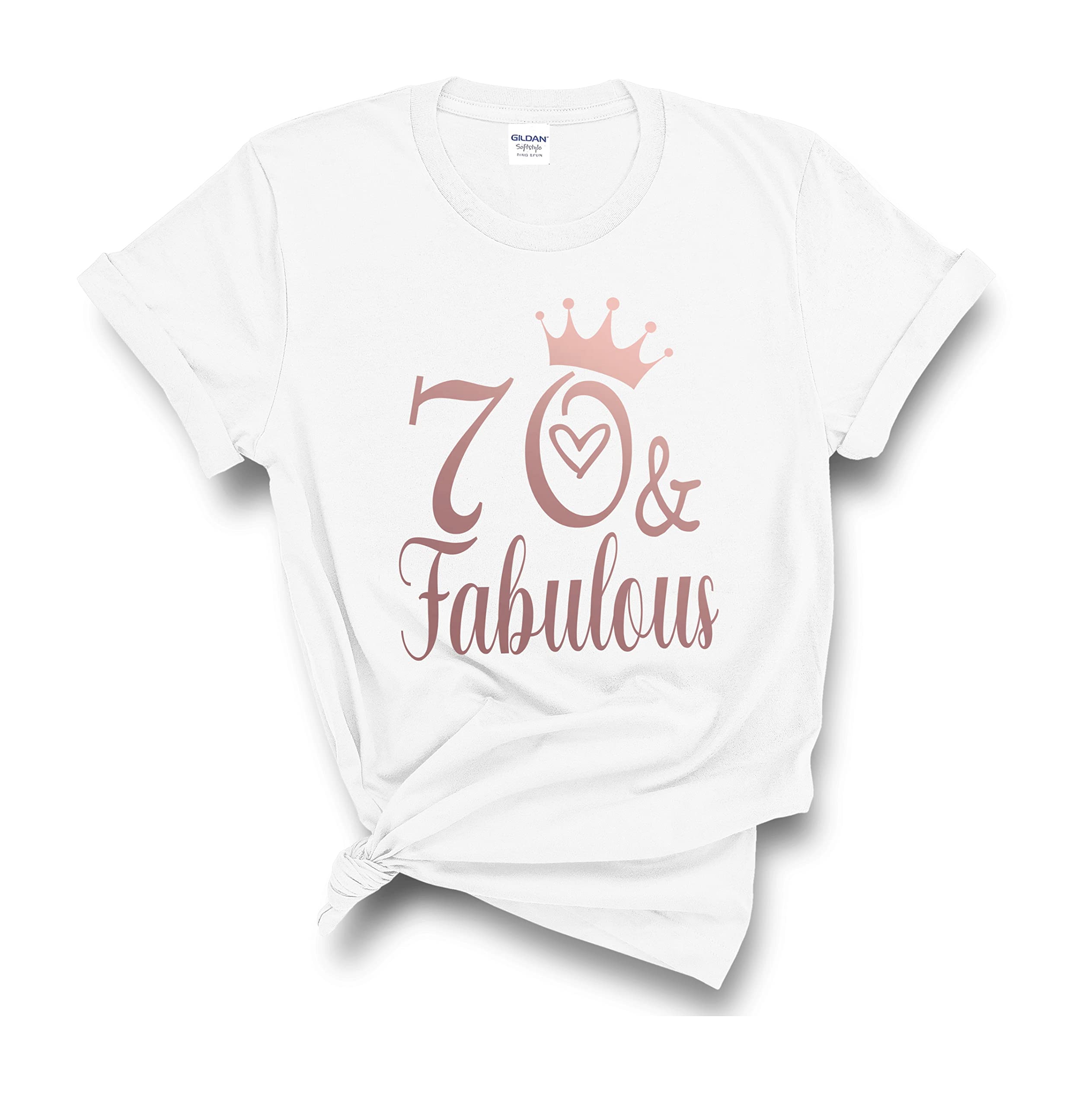 IHKIHK, 70 and Fabulous Birthday T-Shirt, 70 and Fabulous Shirt, 70th Birthday Gift for Women and Men, 70th Birthday Shirt