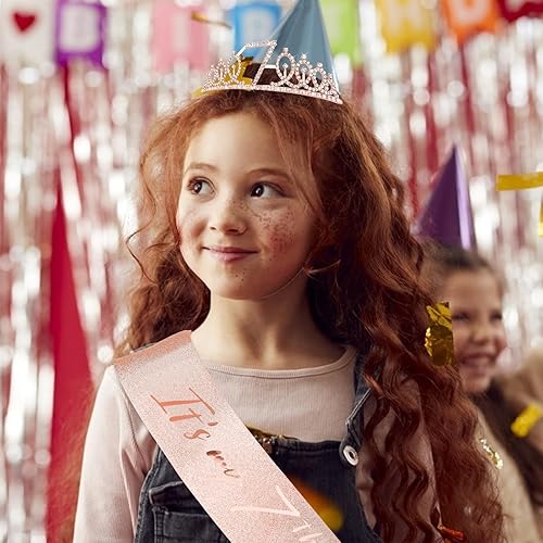 Miniatura 292 de CIEHER Juego de corona de cumpleaños 50 + banda de 50 y fabulosa banda + pin de perlas, tiara, regalos de 50, decoraciones para mujeres amigas