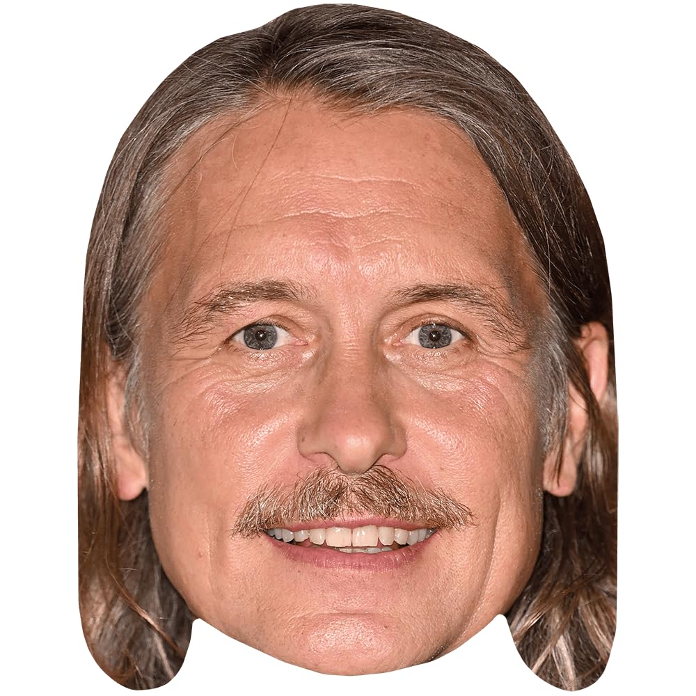 Mark Owen (Moustache) Celebrity Mask, Flat Card Face, Fancy Dress Mask