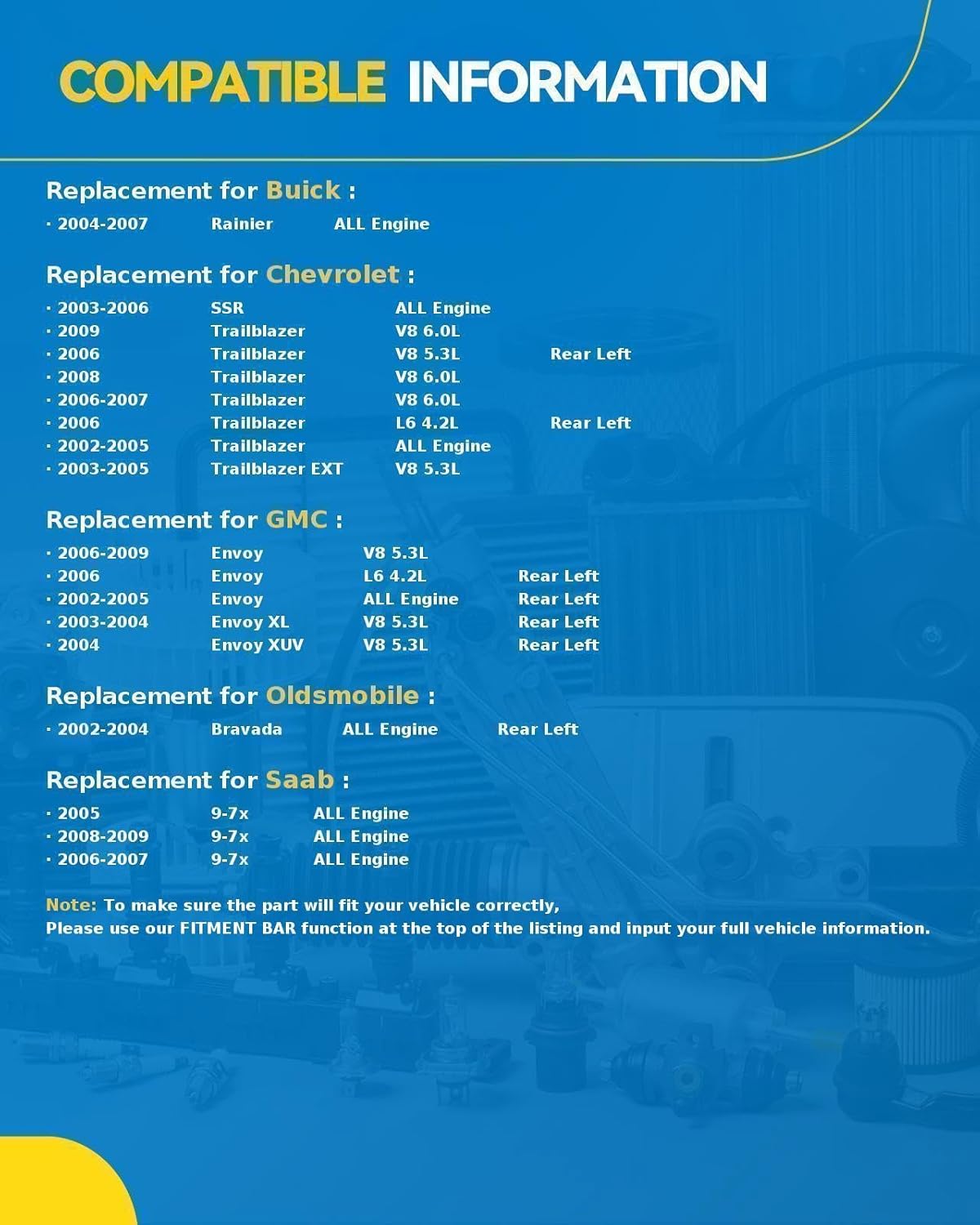 PHILTOP Rear Left Complete Struts Shocks Assembly Air Spring Suspension Bags 949050 For 2002-2009 Trailblazer 2002-2009 GMC Envoy 2004-2007 Buick Rainier 2003-2006 SSR 2002-2004 Oldsmobile Bravada