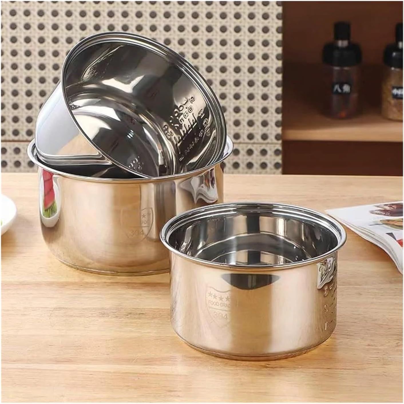 3L Stainless Steel Rice Cooker Inner Container