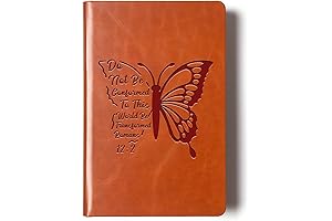 Butterfly Journal for Women: Christian Gifts, Personalized Leather Notebook