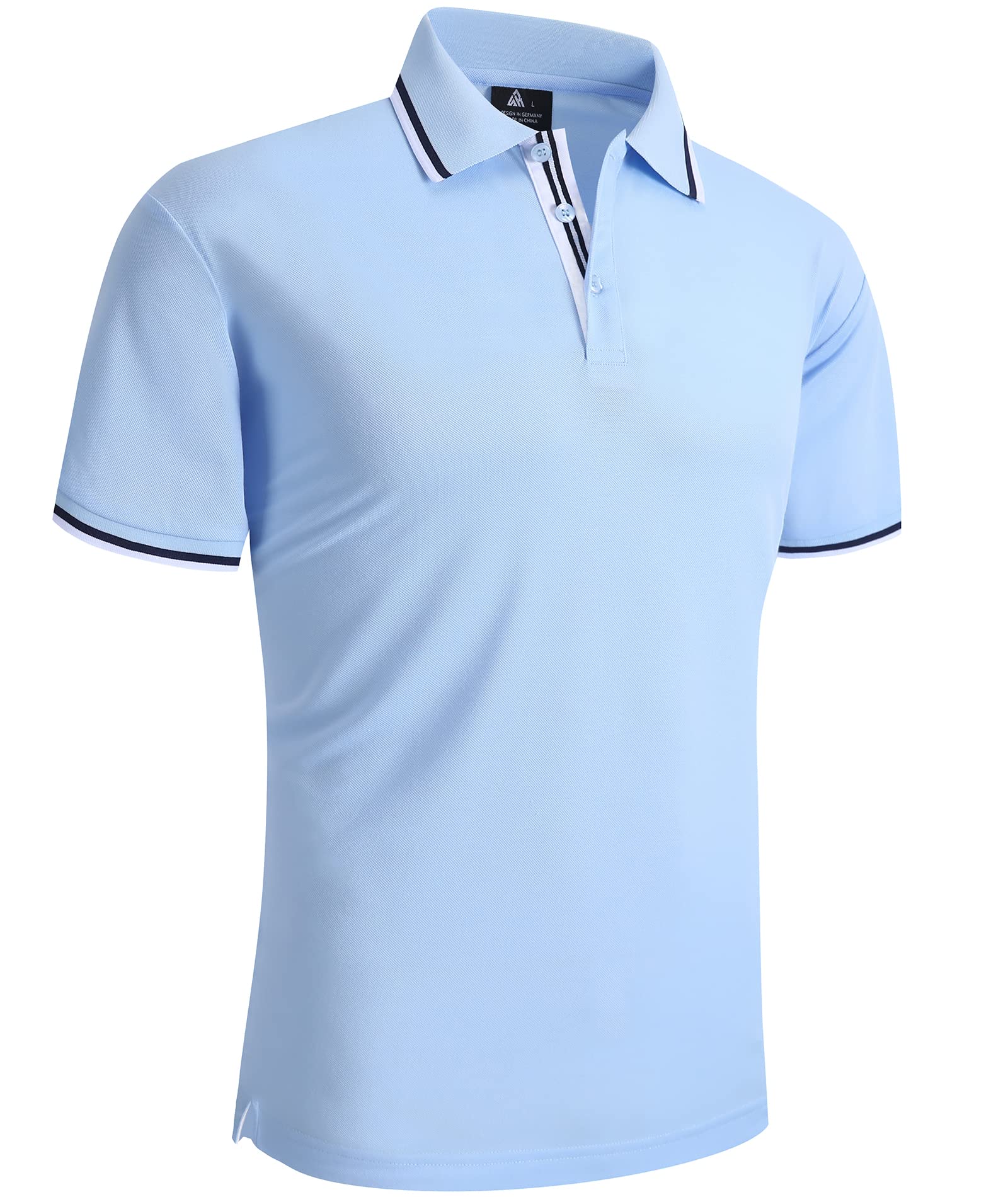 SwissWell Polo da Uomo Manica Corta Polo da Golf Estive Leggere e Traspiranti T Shirt da Lavoro Casual