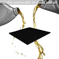 Vista 4 de Almohadilla Cuadrada de 22 Pulgadas Sin Salpicaduras, Almohadilla Antisalpicaduras para Drenaje de Aceite Compatible con la Mayoría de Drenajes