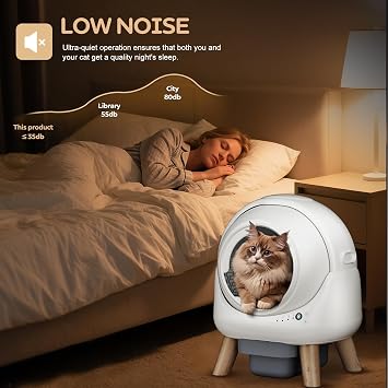 Automatic Litter Box, White