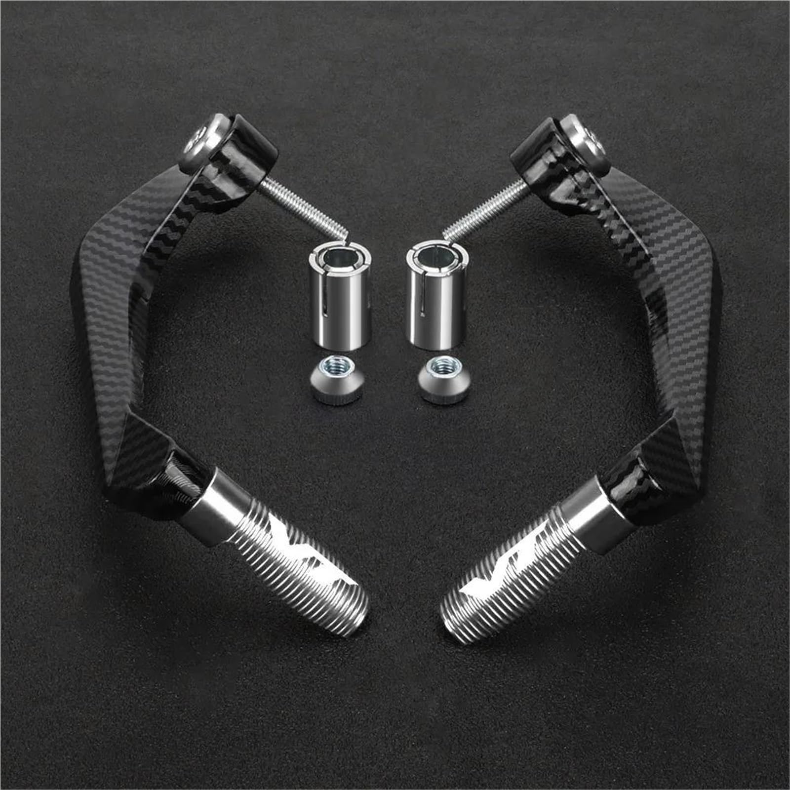 Xeflp Silver Motorcycle Handguards For H-Onda Vt750 Vt600 Vt250 Vt1100 Vt1100t Motorcycle Handlebar Brake Clutch Lever Hand Guard Protector Handguard(Silver)