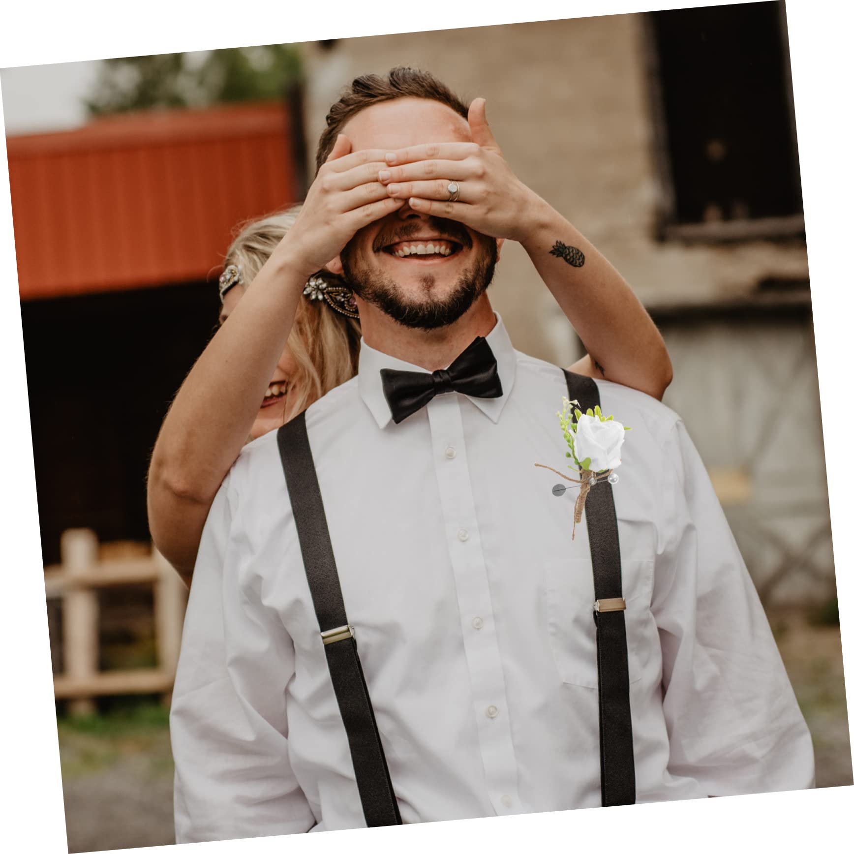 10pezzi Boutonniere Per Matrimonio Corsage Di Artificiali Eleganti Per Sposi e Sposi Decorazione Per Cerimonie e Feste Romantico Per Eventi Speciali