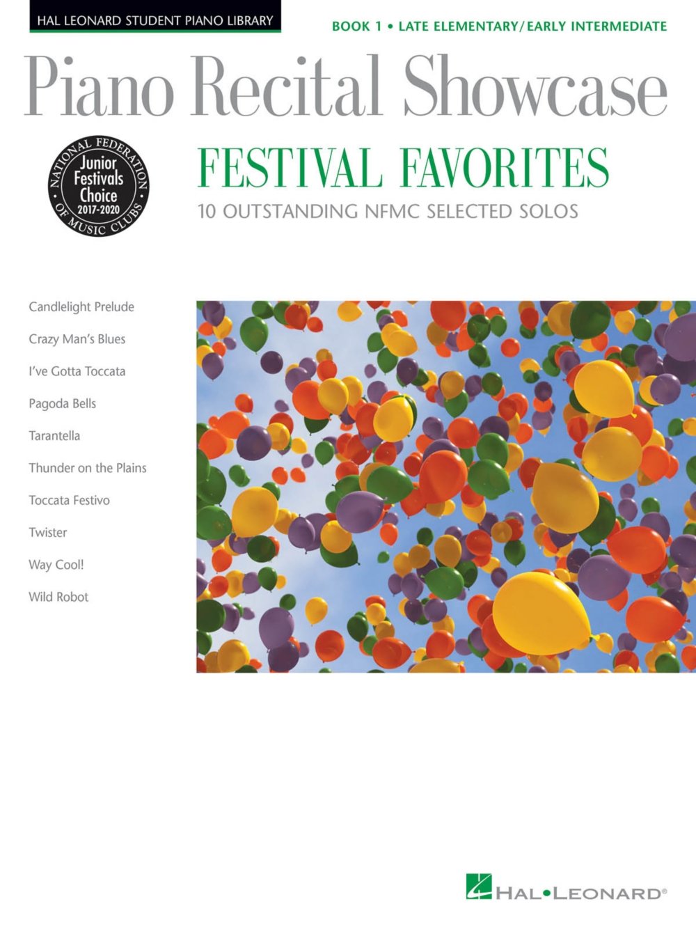 Piano Recital Showcase: Festival Favorites, Book 1: 10 Outstanding NFMC Selected Solos