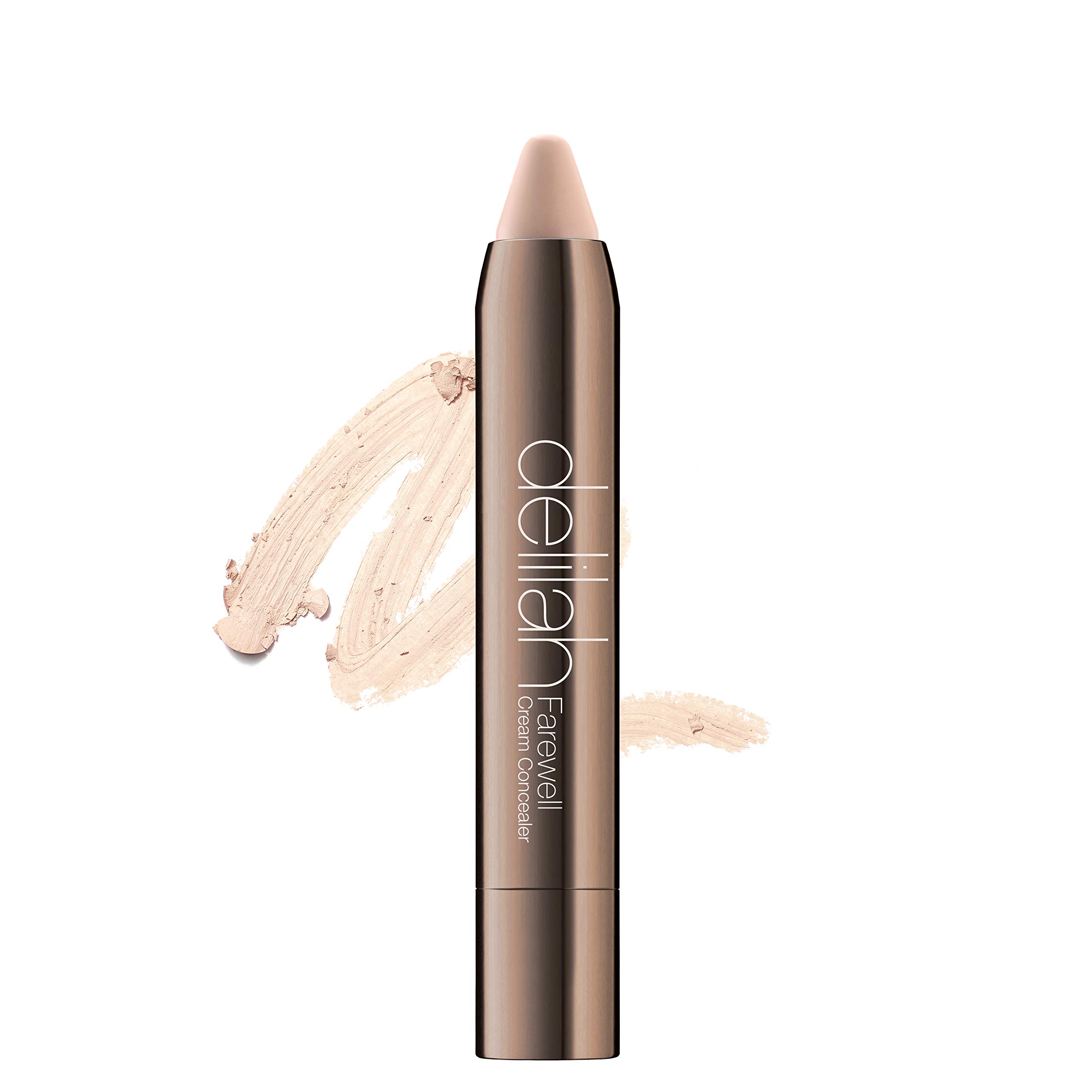 Delilah - Farewell Cream Concealer - Linen - Full Coverage for Skin Imperfections - Hyaluronic Filling, Moisturizing, Creamy, Smoother and Softer Color Correcting Face Makeup - Cruelty Free - 0.13 Oz