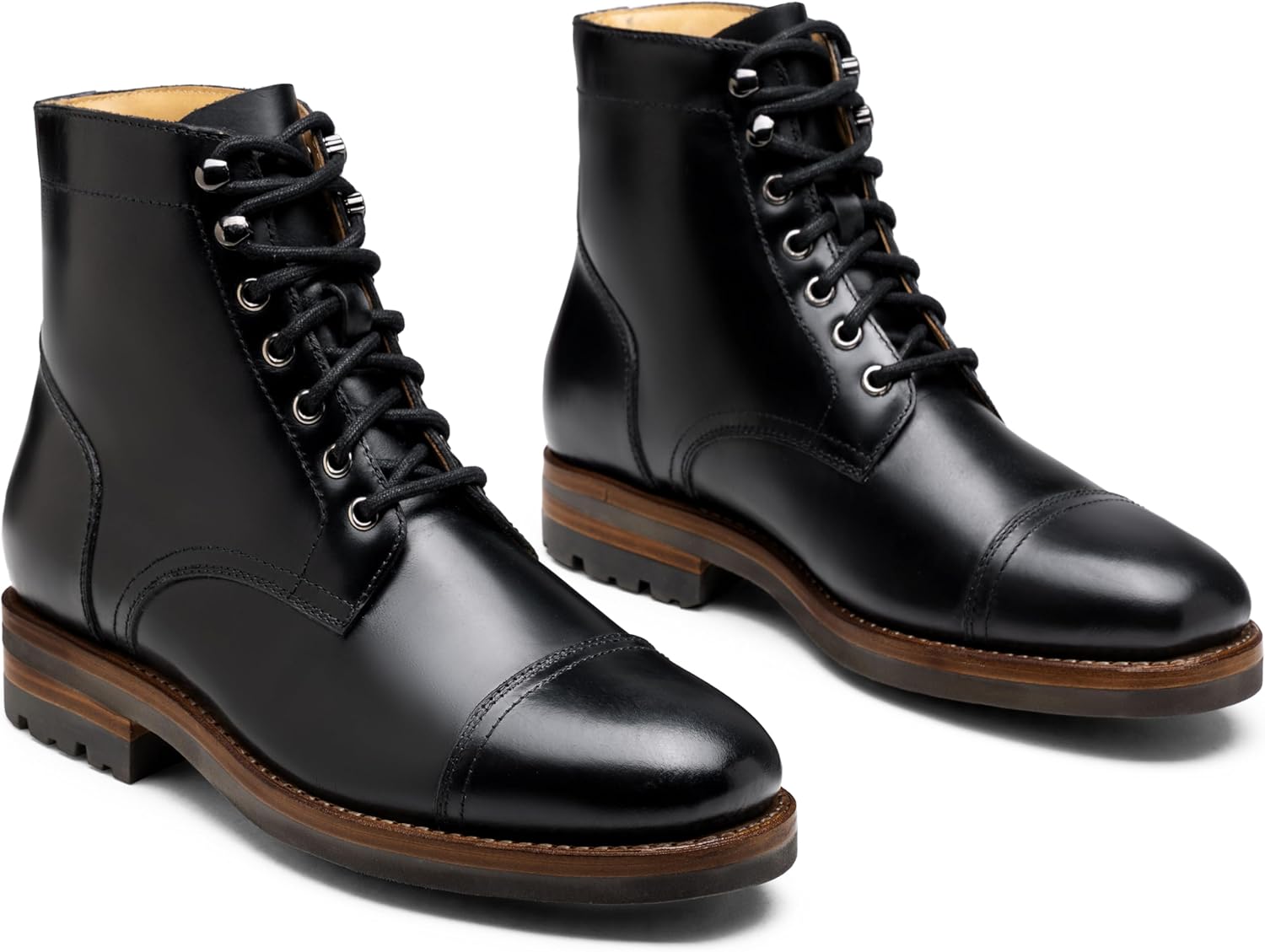 Jousen Mens Dress Boots For Men Leather Casual Goodyear-Welted Boot Formal Fashion Botas - Image 3