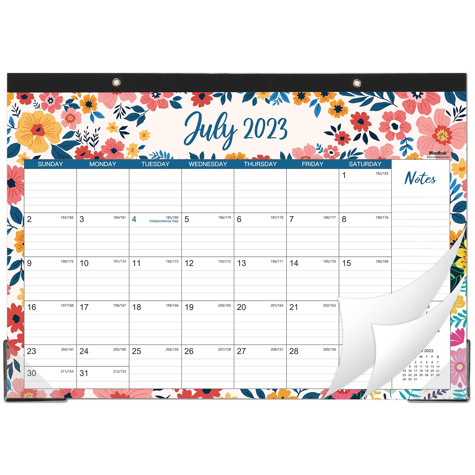 Amazon.com : Desk Calendar 2023-2024 - Jul 2023 - Dec 2024, Large Monthly  Desk Calendar 18 Months, 17" x 12", Desk Pad, Large Ruled Blocks, To-do  List & Notes, Best Desk/Wall Calendar