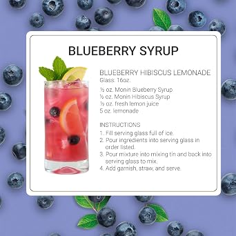 Monin Blueberry Syrup 750ml (25.4oz)