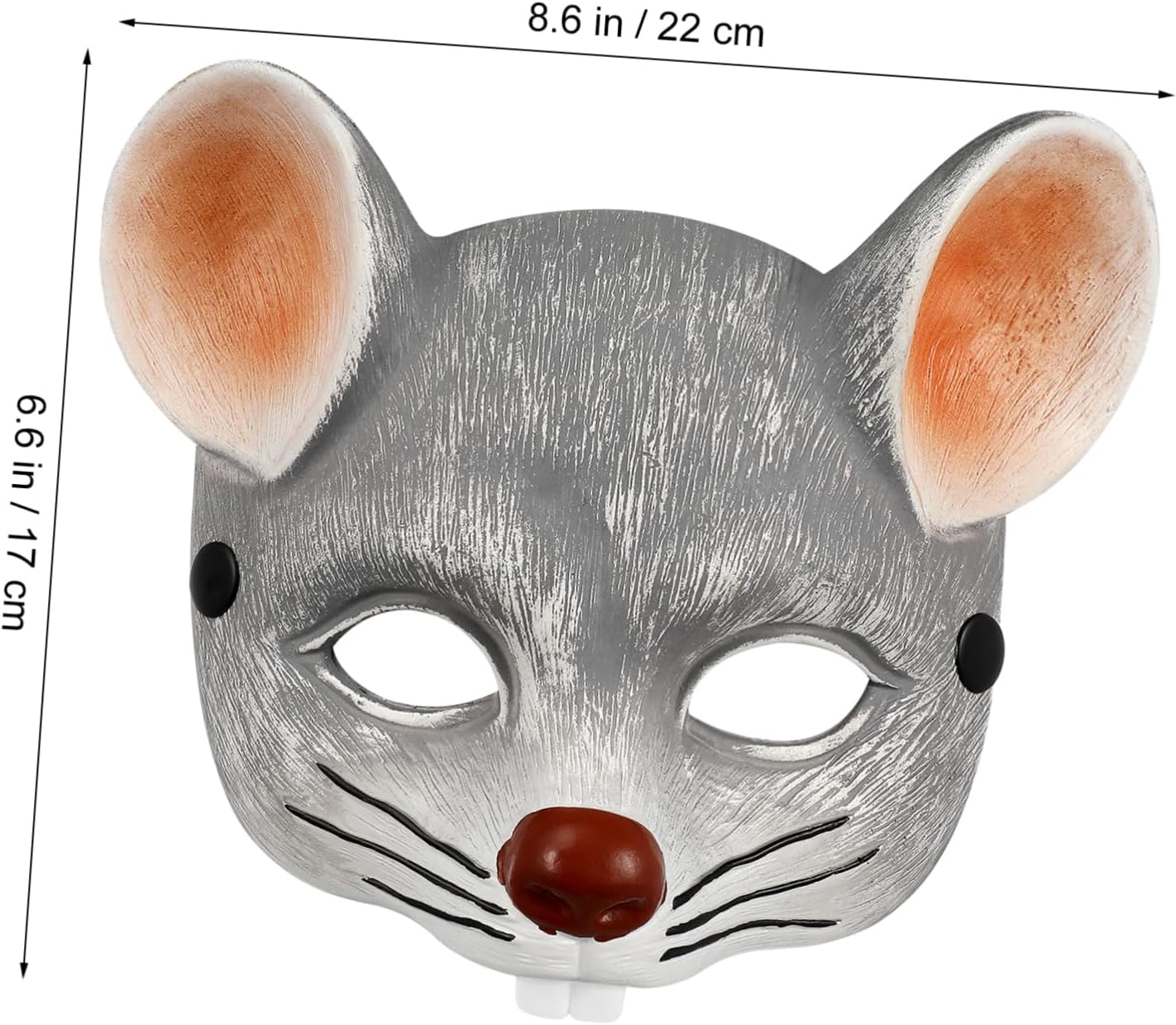 IMIKEYA 1pc Mouse Carnival for Adults Boy Girl Lightweight Cover for Halloween Cosplay and Masquerade Events Creative Grey Design for Enhanced Mystery - Image 2