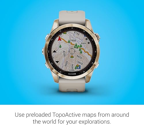 Miniatura 53 de Garmin Fenix 7S - Reloj inteligente de aventura de tamaño más pequeño, reloj resistente al aire libre con GPS, pantalla táctil, características