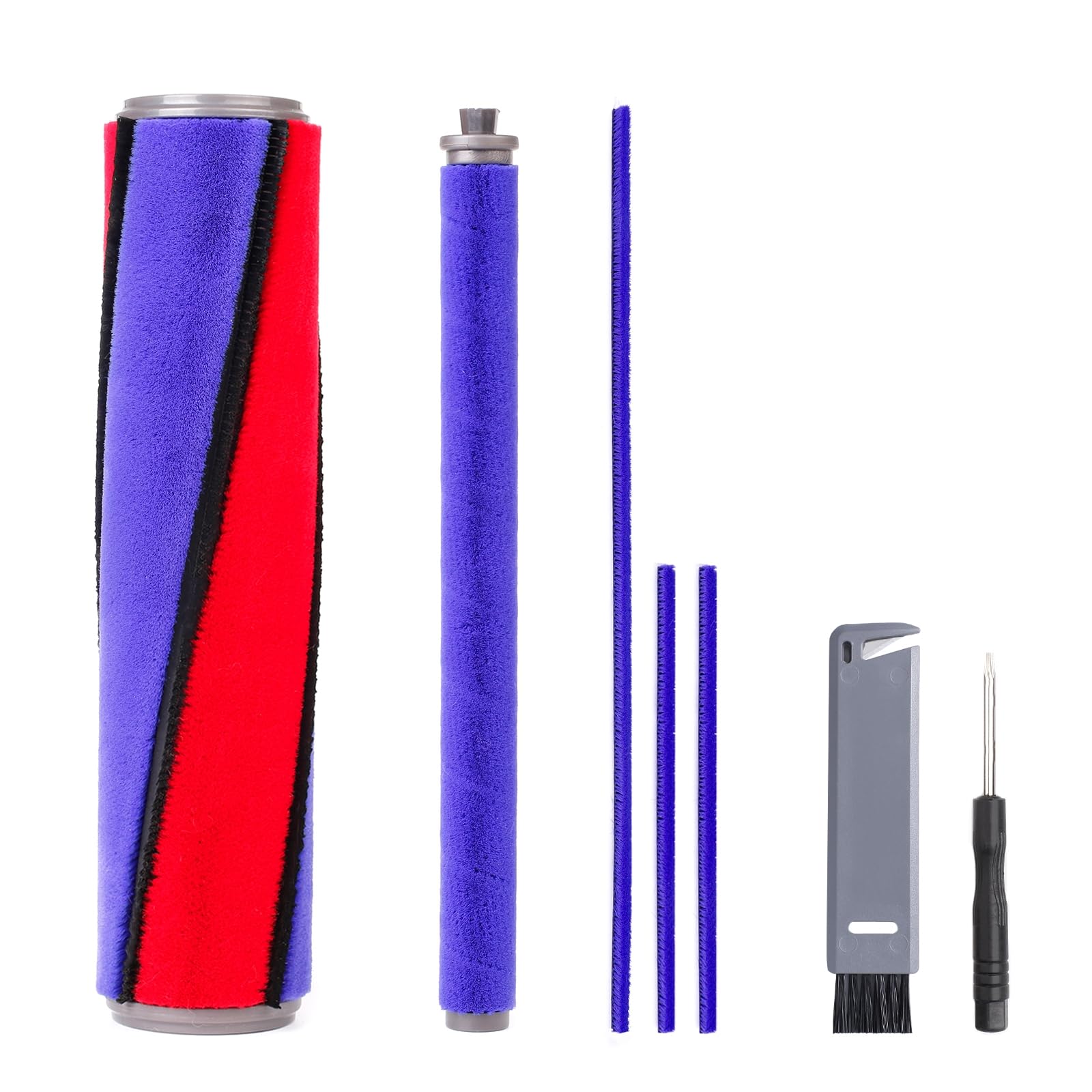 KELUKE 掃除機 パーツクリーニングキット、V6、V7 Fluffy (SV11)、V8 Origin (SV25 RD2 AM) 、Cyclone V10 Fluffy (SV12 FF LF AM)、V11 Fluffy (SV14 FF)ソフトローラクリーニングヘッドと互換性がある、掃除機交換部品,ドライバー1本、クリーニングブラシ1本付属