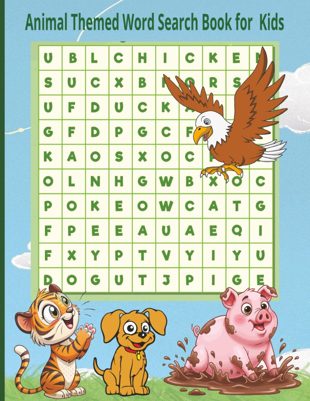 Animal Themed Word Search Puzzle Book for Kids: Word Search: Fun and Educational | Perfect Gift for Kids