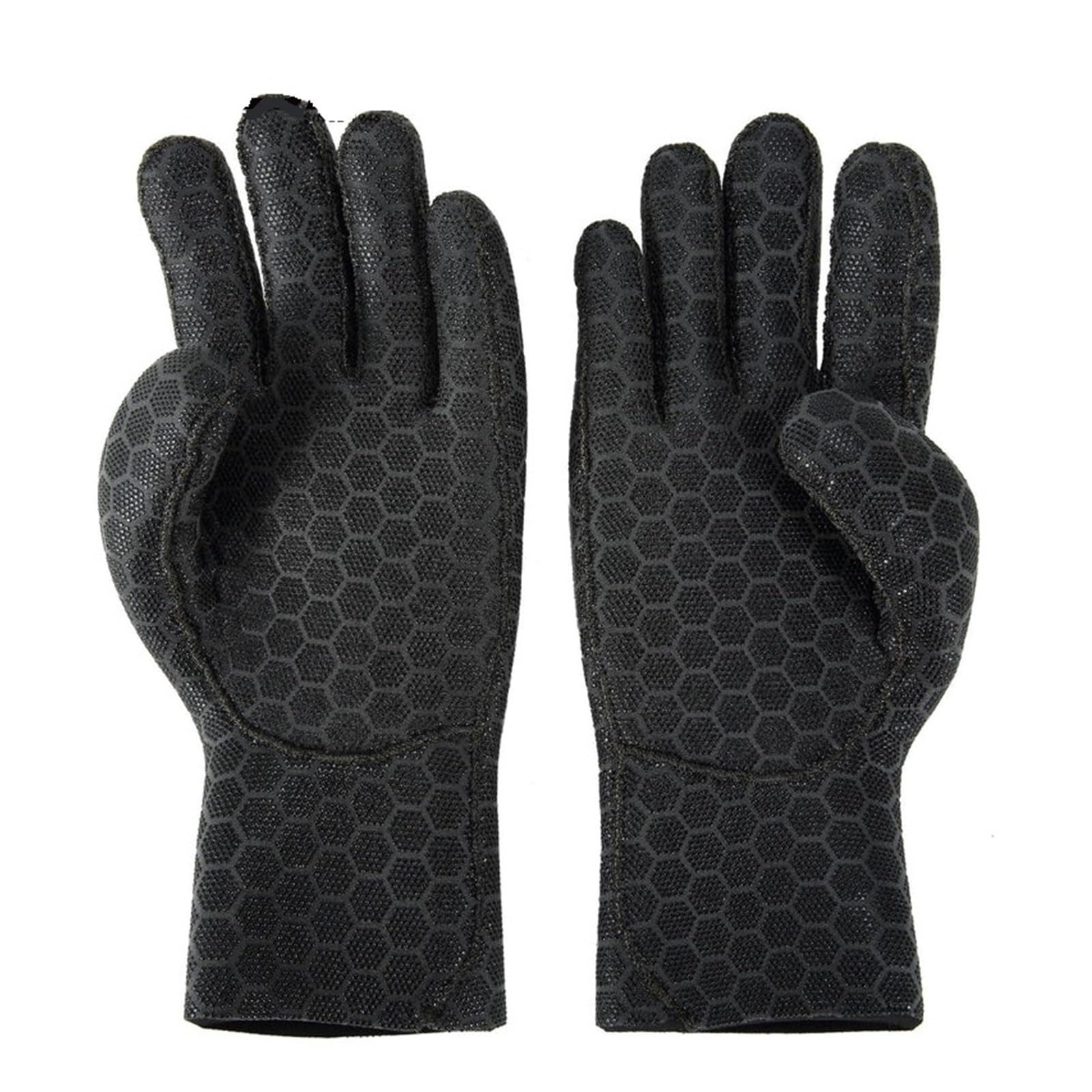 High Stretch 2.5mm 3.5mm 5mm Guantes de Buceo de Neopreno Buceo Snorkel Guante de Cinco Dedos Hombre y Mujer Amplias Aplicaciones.