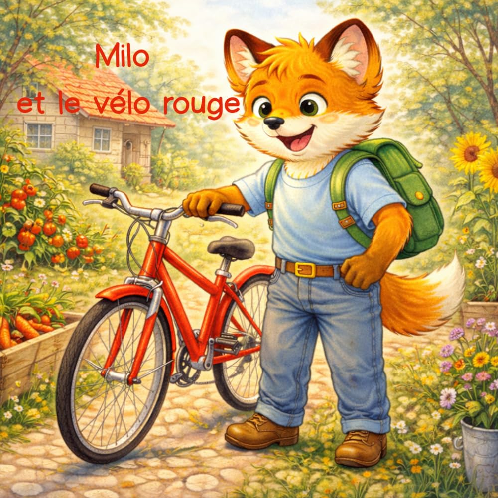 Milo et le vélo rouge: Une histoire tendre pour apprendre la patience, l’effort et la valeur de l’argent