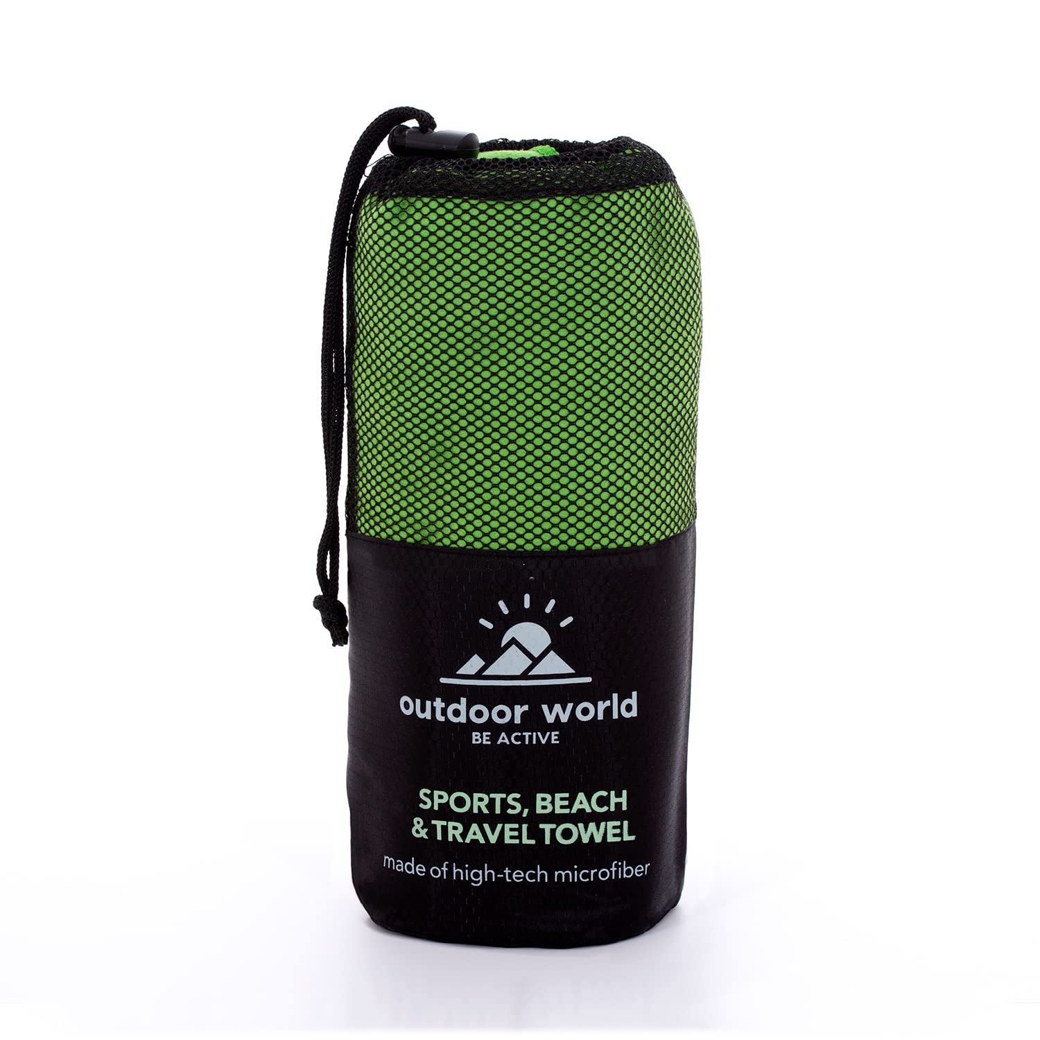 Outdoor World Microfibre Towel, Quick-Dry, Lightweight & Ultra Absorbent for Camping Travel, Hiking, Beach, Swimming, Gym - Image 2
