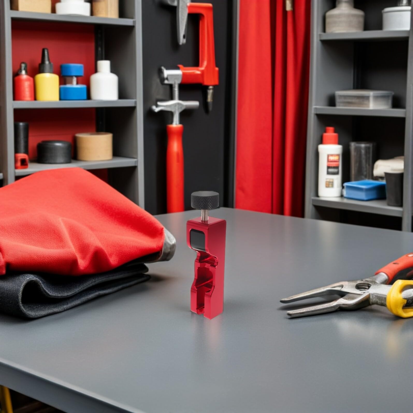 Hohopeti Kit de Herramientas para Ajuste de Bujías con Calibrador de Espesores Aluminio Resistente Incluye Galgas y Medidor de Separación Herramienta Precisa para Reparación y