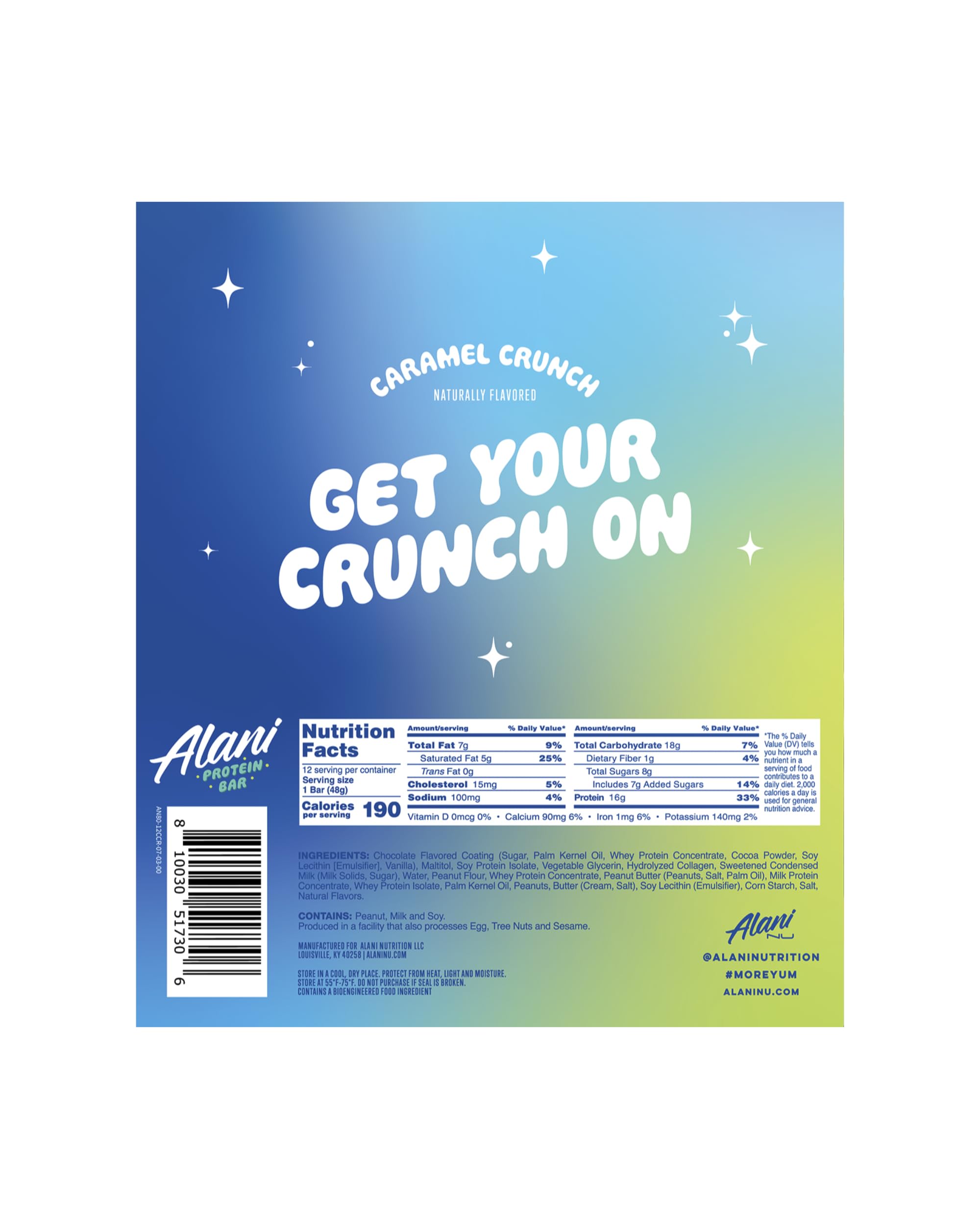 Alani Protein Bar - Caramel Crunch 48g x 12
