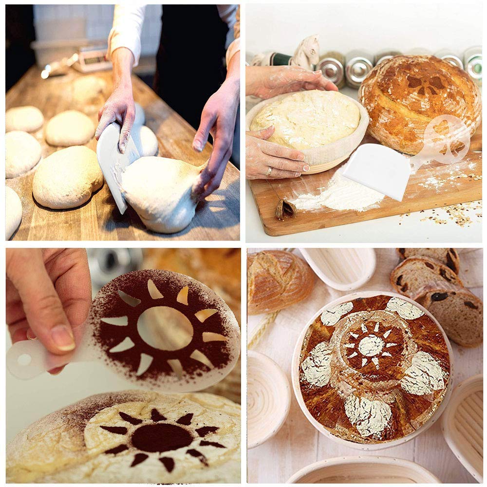 Cestini Lievitazione Pane In Rattan Naturale - Set 3 Pezzi Per Pizzaioli Domestici - Foto 5