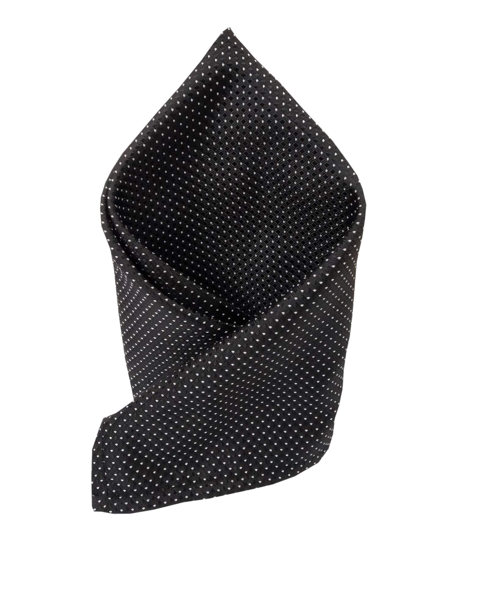 blacksmith Black Polka Dot Pocket Square for Men-picture-11